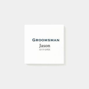 Groom Squad Trauzeuge Junggesellinnenabschied Name Post-it Klebezettel