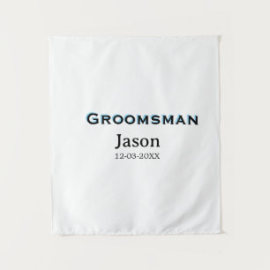 Groom Squad Trauzeuge Junggesellinnenabschied Name Wandteppich