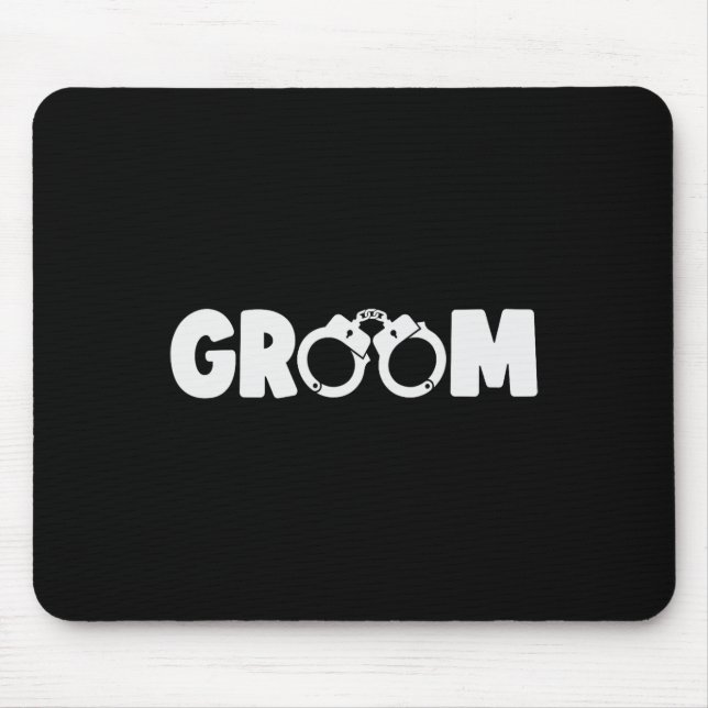 Groom Squat Bachelor Party Hochzeit Probe Dinne Mousepad (Vorne)