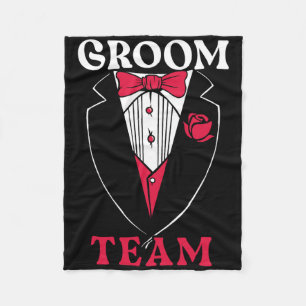 Groom Team Groom Squad Stag Night Bachelor Party Fleecedecke