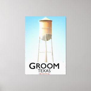 Groom Texas Route 66 Americana Reiseausdruck Leinwanddruck