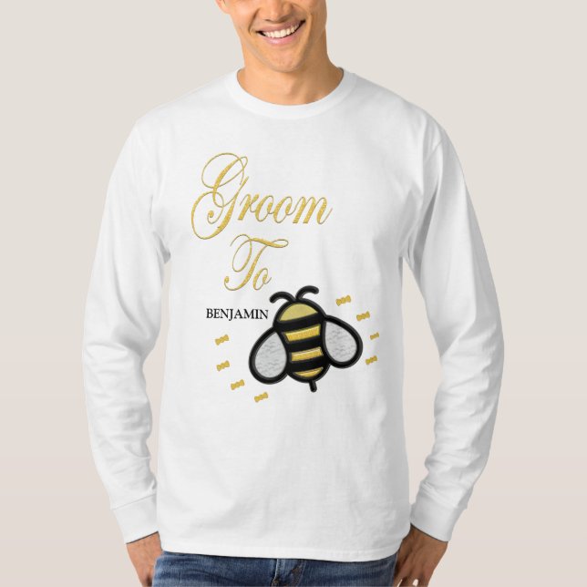 Groom to be Bachelor Party Personale T-Shirt (Vorderseite)