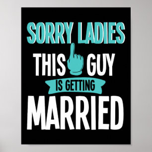 Groom to be Wedding Poster
