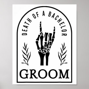Groom Tod eines Bachelor Gothic Wedding Bachelor Poster