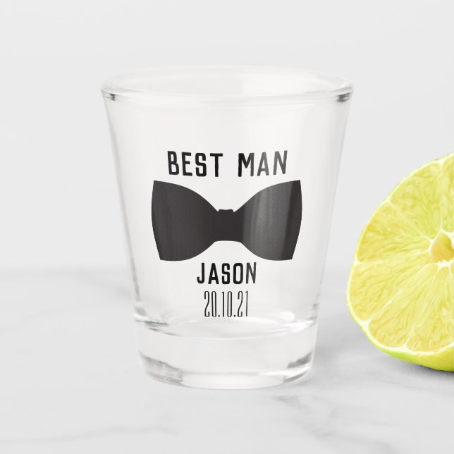 Groom Trauzeuge Wedding Party Geschenk Schnapsglas (Vorderseite)