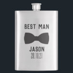 Groom Trauzeuge Wedding Party Geschenkflasche Flachmann<br><div class="desc">Groom Trauzeuge Hochzeitsfeier Geschenkbroschüre. Viel Spaß mit diesem niedlichen und lustigen Design für Ihren Trauzeuge</div>