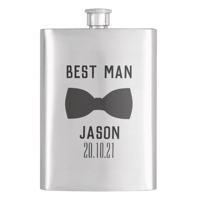 Groom Trauzeuge Wedding Party Geschenkflasche Flachmann (Vorderseite)