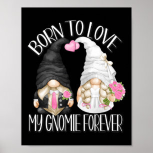 Groom und Bride Gnome für Hochzeitsjubelor Poster