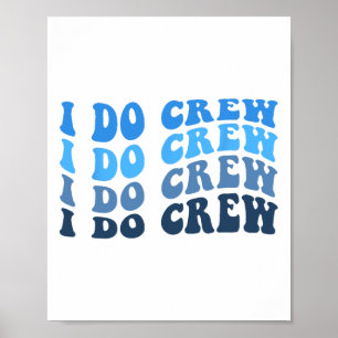 Groom und ich machen Crew für Hochzeitsbride Bache Poster