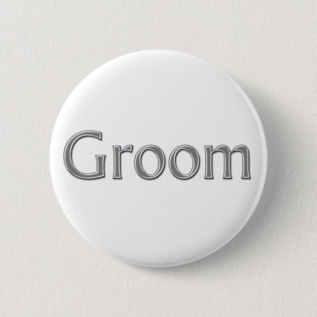 Groom Wedding Button (Vorderseite)