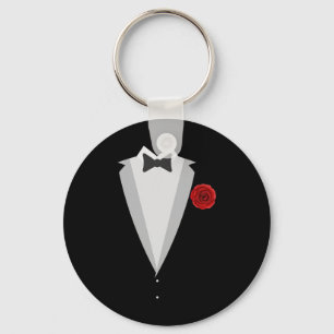 Groom Wedding Costume Black Krawatte Funny Bachelo Schlüsselanhänger