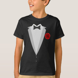 Groom Wedding Costume Black Krawatte Funny Bachelo T-Shirt