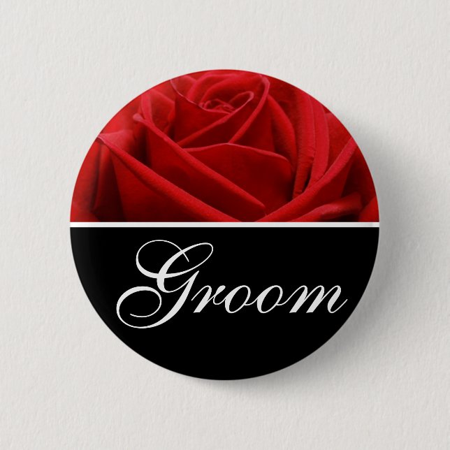 Groom Wedding Designation Buttone Button (Vorderseite)
