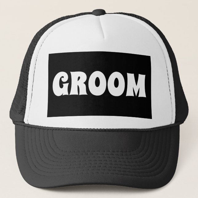 GROOM WEDDING GIFT BALL CAPS HATS TRUCKERKAPPE (Vorderseite)