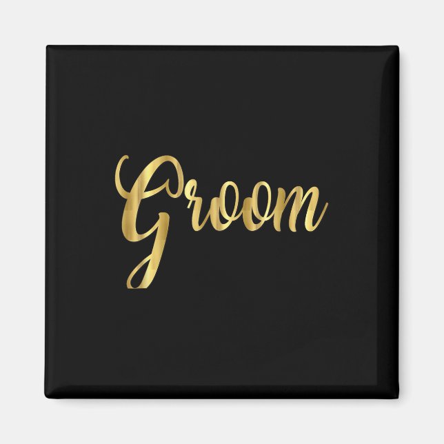 Groom Wedding Matching Bride Magnet (Vorne)