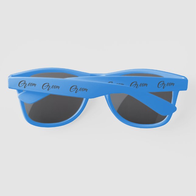 Groom Wedding Party Gefallen Sonnenbrille (Rückseite)
