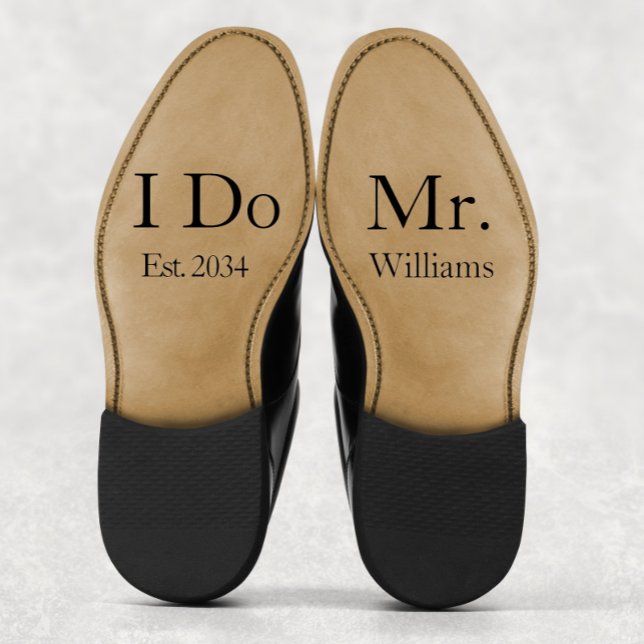 Groom Wedding Schuhe Custom Mr. I Do Vinyl Sticker (Groom Wedding Shoes Custom Mr I Do Vinyl Sticker
)