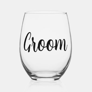 Groom Wedding Weinglas Ohne Stiel