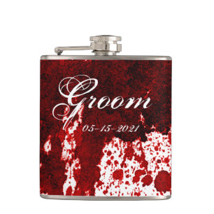 Groom Whiskey Flacon Splatter de sang Vampire Goth