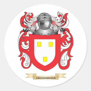 Groombridge Coat of Arms (Familienwappen) Runder Aufkleber