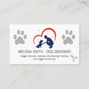 Groomer Care Logo   Hundepfote Visitenkarte