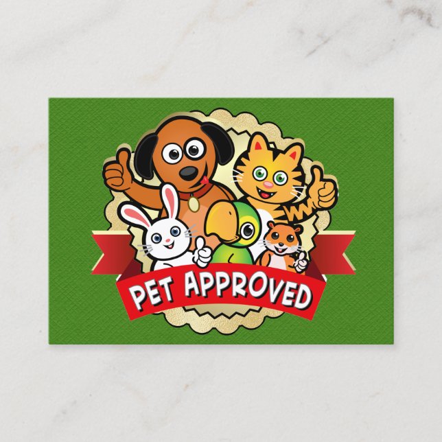 Groomer, Hunde Walker, Tierarzt, etc. Visitenkarte (Vorderseite)