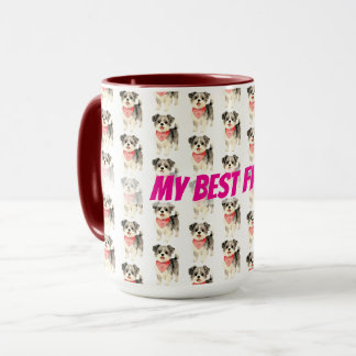 Grooming Dog Personalized Gold Elegant Collection Tasse