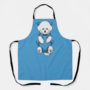 Grooming Schürze Front Dog Carrier - Bichon in bla