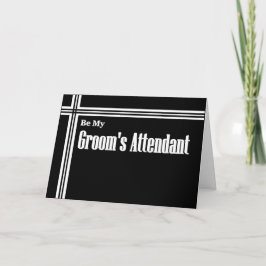 Groom's aufmerksame Hochzeitseinladung mit Streife Einladung