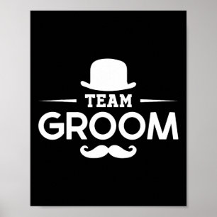 Grooms Bachelor Crew Party Squad Team Groom Poster