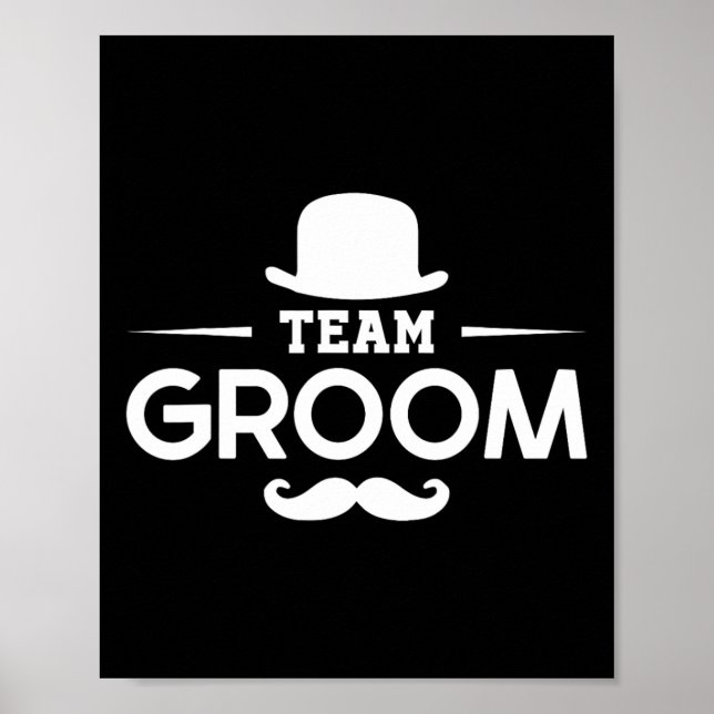 Grooms Bachelor Crew Party Squad Team Groom Poster (Vorne)