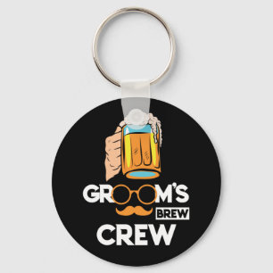 Groom's Brew Crew Groomsmen Bachelor Party Schlüsselanhänger