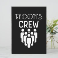 Grooms Crew Trauzeuge Bachelor Party