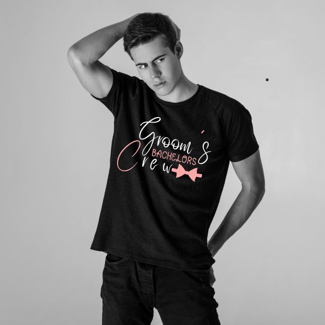 Grooms Crew Trauzeuge Bachelor Party T-Shirt (Von Creator hochgeladen)
