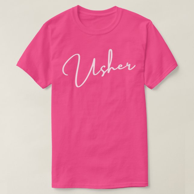 Grooms Crew Usher Bachelor T-Shirt (Design vorne)