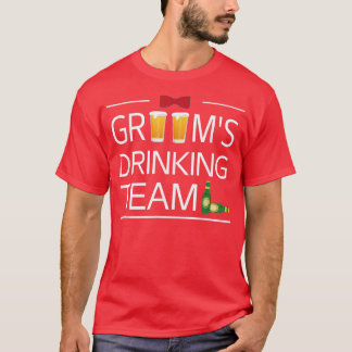 Grooms Drink Team Funny Trauzeugen Crew Bachelor T-Shirt