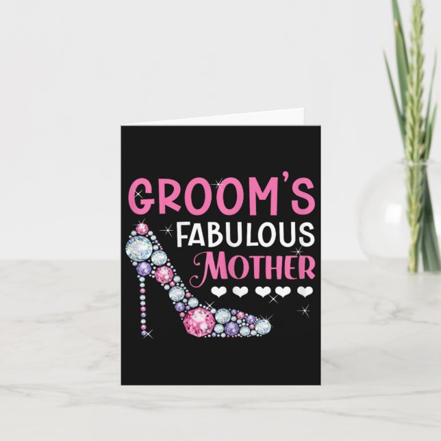 Grooms fabelhafte Mutter Mama des zu wesenden Bräu Karte (Vorderseite)