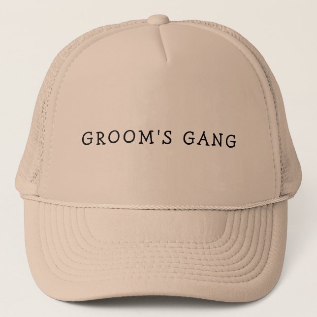 GROOM'S GANG BACHELOR TUCKER HAT TRUCKERKAPPE (Vorderseite)