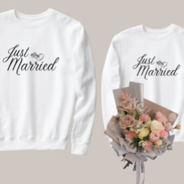 Groom's Just Married Paares Honeymoon Outfit Sweatshirt
