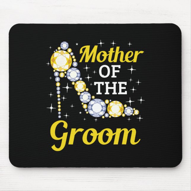 Grooms Mama Ehe Brautparty Mutter der Gr Mousepad (Vorne)