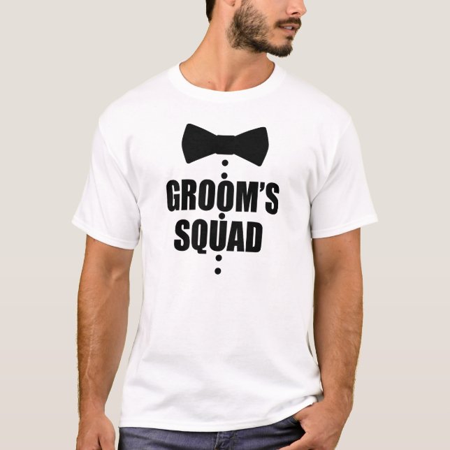 Groom's Squad lustige Trauzeugen Shirt (Vorderseite)