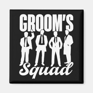 Groom's Squad Team Bride Groom Party Bachelor Magnet