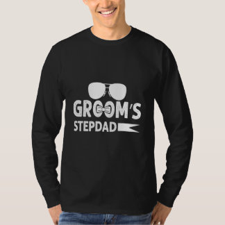 Groom's Stepdad Bachelor Party Stag Groom Hochzeit T-Shirt
