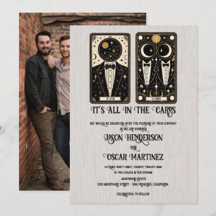 Grooms Wedding Tarot Einladung
