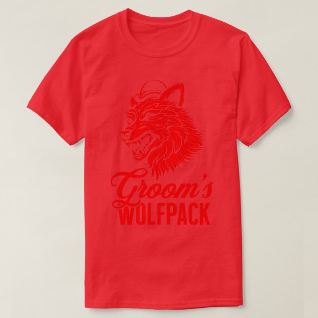 Grooms Wolfpack Trauzeugen Squad Bachelor Party Fu T-Shirt (Design vorne)