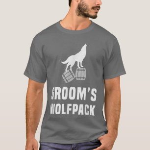 Grooms Wolfpackbachelor Party Trinkteam T-Shirt