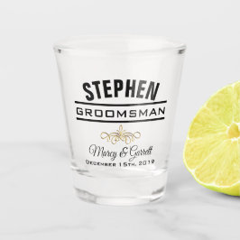 GROOMSMAN MARIAGE PARTY TIRE VERRE
