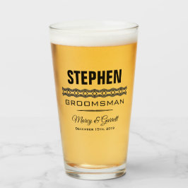 GROOMSMAN MARIAGE PARTY TUMBLER VERRE