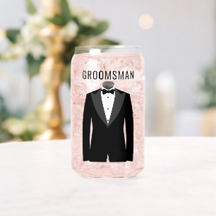 Groomsman Name Black Tuxedo Mariage Date