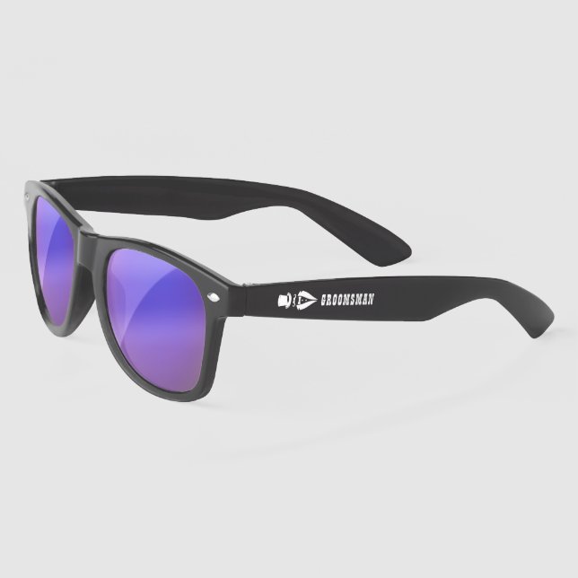 Groomsman Tuxedo Top Hat Lunettes de soleil person (Gauche)